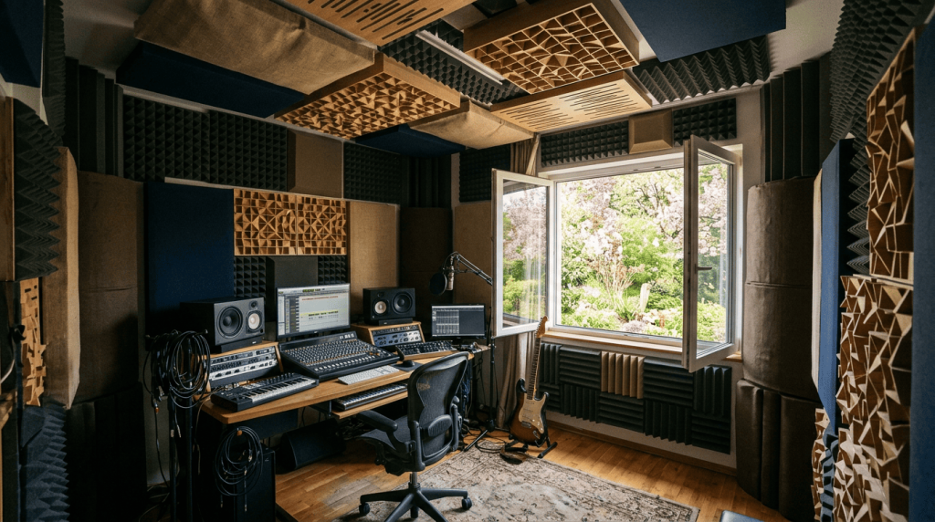 Acoustic insulation and soundproofing materials for interior walls